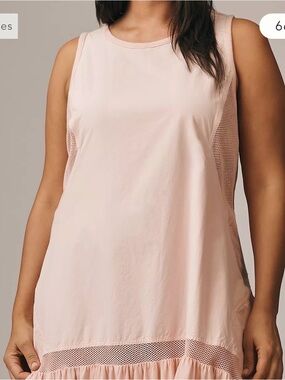 Daily Practice Hill Up Tiered High-Low Midi Dress